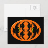 Carte postale Halloween Crows (Devant / Derrière)