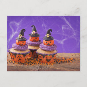 Carte Postale Halloween Cupcake