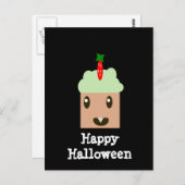 Carte Postale Halloween Cupcake (Devant / Derrière)