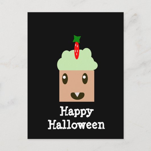 Carte Postale Halloween Cupcake (Devant)