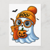 Carte Postale Halloween Cute Boujee Ghost | Éffrayant Chic Aesth (Devant)