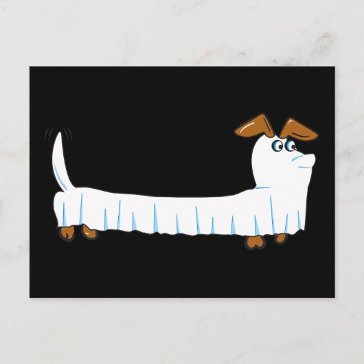 Carte Postale Halloween Dachshund (Devant)