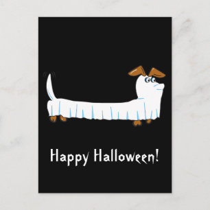 Carte Postale Halloween Dachshund
