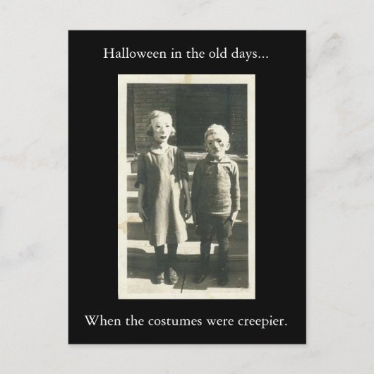 Carte Postale Halloween dans les temps anciens... (Devant)