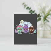 Carte Postale Halloween de Cupcake Zombie (Debout devant)