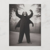 Carte postale Halloween de monstre bizarre étrange (Devant)