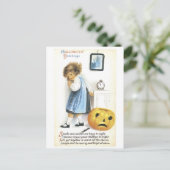 Carte Postale Halloween démodé, fille (Debout devant)