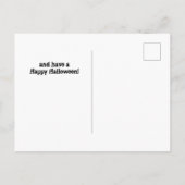 Carte Postale Halloween dentaliste effrayant (Dos)