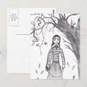 Carte Postale Halloween déplaisant (Devant / Derrière)