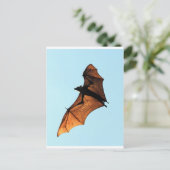 Carte Postale Halloween déplaisant renard volant (chauve-souris  (Debout devant)