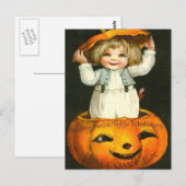 Carte Postale Halloween divertissant (Devant / Derrière)