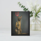 Carte Postale halloween dog- devil (Debout devant)