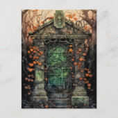 Carte postale Halloween Door (Devant)
