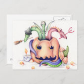 Carte postale Halloween Dragons (Devant / Derrière)
