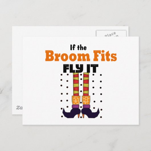 Carte Postale Halloween drôle (Devant / Derrière)