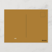 Carte Postale Halloween du cheval fantôme (Dos)