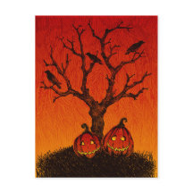 Carte postale Halloween éffrayant