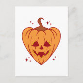 Carte Postale Halloween éffrayant Citrouille (Devant)