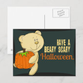 Carte Postale Halloween effrayant de la bière (Devant / Derrière)