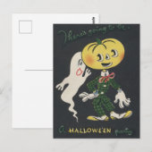 Carte Postale Halloween Éffrayant vintage (Devant / Derrière)