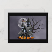 Carte postale halloween éffrayante (Devant / Derrière)