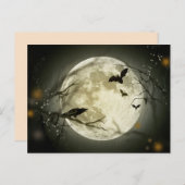 Carte postale halloween éffrayante (Devant / Derrière)