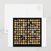 Carte Postale halloween emoji (Devant / Derrière)