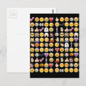 Carte Postale halloween emoji (Devant / Derrière)