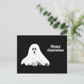 Carte Postale Halloween en blanc fantôme (Debout devant)