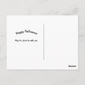 Carte Postale Halloween en blanc fantôme (Dos)