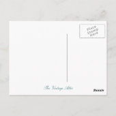 Carte postale Halloween et automne Citrouille Vint (Dos)