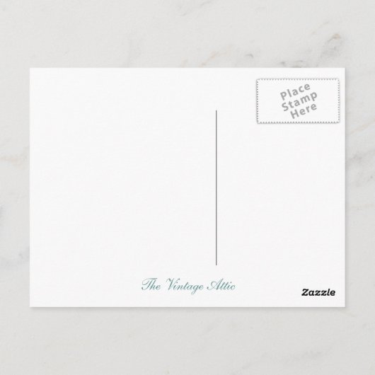 Carte postale Halloween et automne Citrouille Vint (Dos)