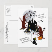 Carte Postale Halloween - Euh Oh Devinez Quel Jour C'Est (Devant / Derrière)