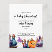 Carte postale Halloween faire-part grossesse (Devant)