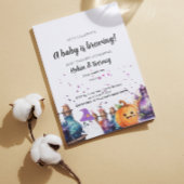 Carte postale Halloween faire-part grossesse