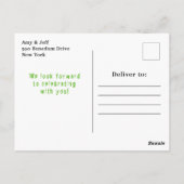 Carte Postale Halloween Fantastiques Robe Fête Monstres Vert (Dos)