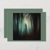Carte Postale Halloween - Forêt hantée 4 (Devant / Derrière)
