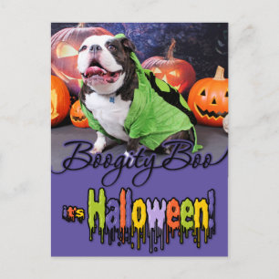 Carte Postale Halloween - Français Bulldog - Spike