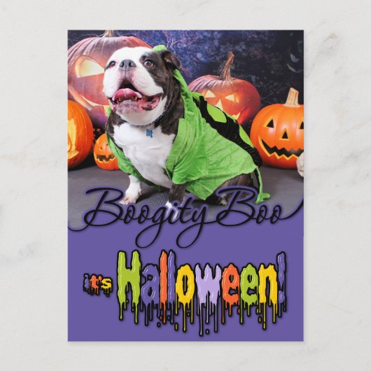 Carte Postale Halloween - Français Bulldog - Spike (Devant)