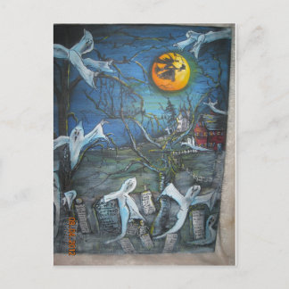Carte Postale Halloween Fun pour tous