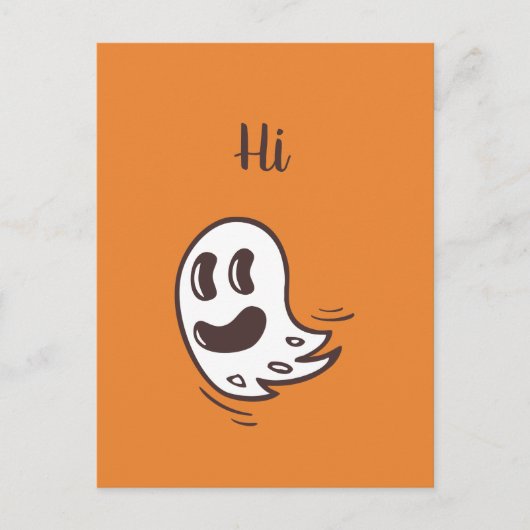 Carte postale Halloween Funny Ghost (Devant)