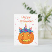 Carte postale Halloween Funny Jack-o'-lantern Citr (Debout devant)