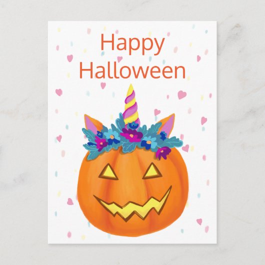 Carte postale Halloween Funny Jack-o'-lantern Citr (Devant)