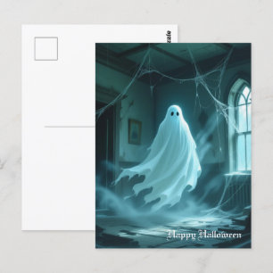 Carte Postale Halloween Ghost