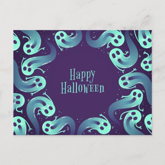 Carte Postale Halloween Ghost (Devant)