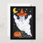 Carte postale Halloween Ghost (Devant / Derrière)