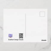 Carte postale Halloween Ghost Cartoon Gold Foil (Verso)