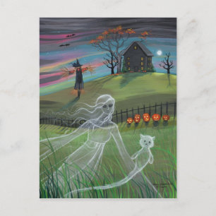 Carte postale Halloween Ghost Friends