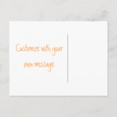 Carte postale Halloween Ghost Party, orange (Dos)