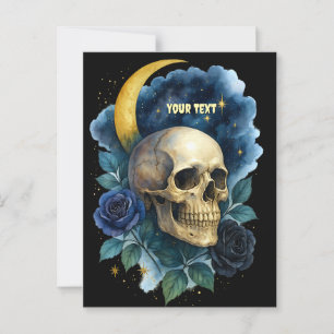 Carte Postale Halloween Gothique Gothique Halloween Déplaisant